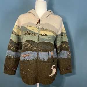 Ralph Lauren LRL Vintage Full Zip Hooded Sweater